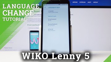 How to Change Language on WIKO Lenny 5 - Set Up System Language