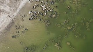 Residents concerned over Lake Belton water quality after more than 300 tires found due to lowering w