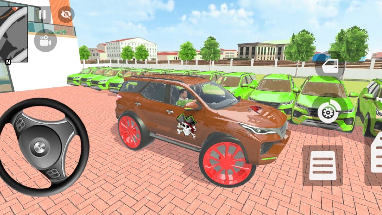 Brown SUV 😱 Big Red Wheels 🔥 | Indian Open World | Theft Auto Simulator Gameplay Hindi