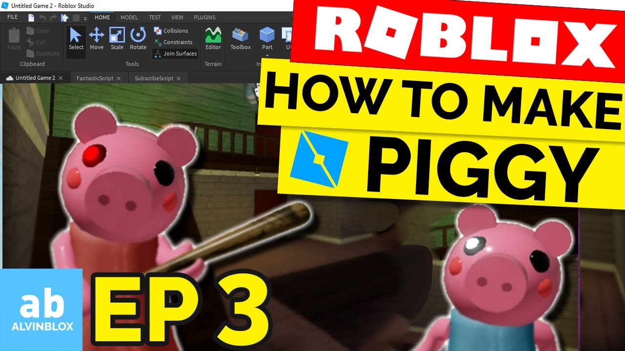 How To Make A Piggy Game In Roblox Piggy Granny Tutorial Ep 3 - roblox granny gui