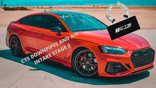2021 Audi RS5 Exhaust Sound | Stage 2 CTS Downpipes Air Intake