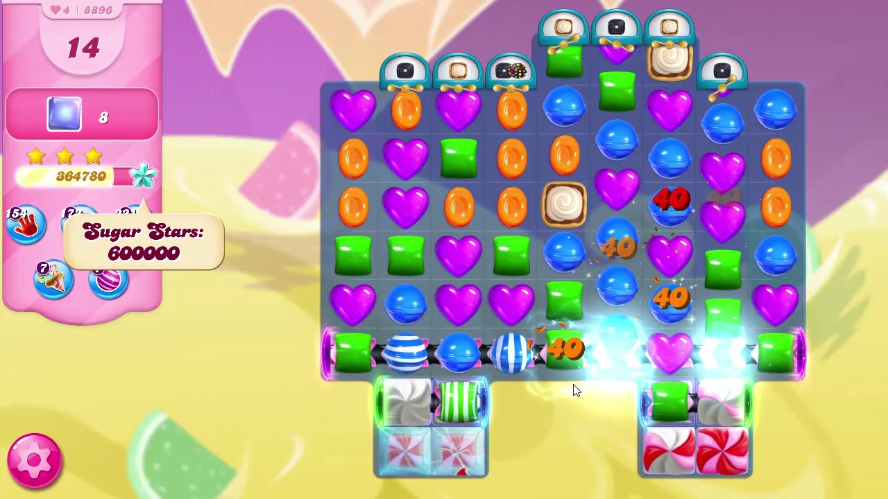 Candy Crush Saga Level 8896 NO BOOSTERS