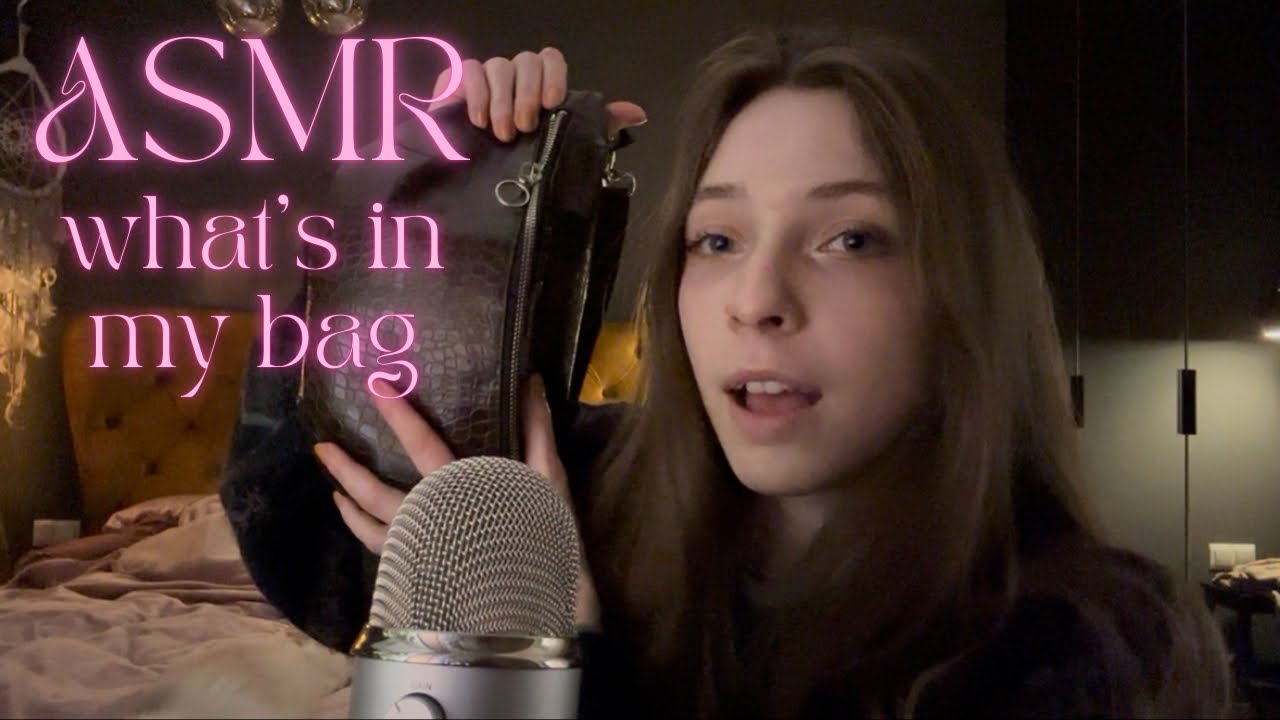ASMR • what's in my bag? 💄👁 co noszę w torebce? 👜 (EN & PL)