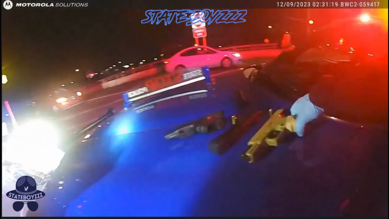 Michigan State Troopers Chase Shooting Suspects In Grand Rapids - YouTube