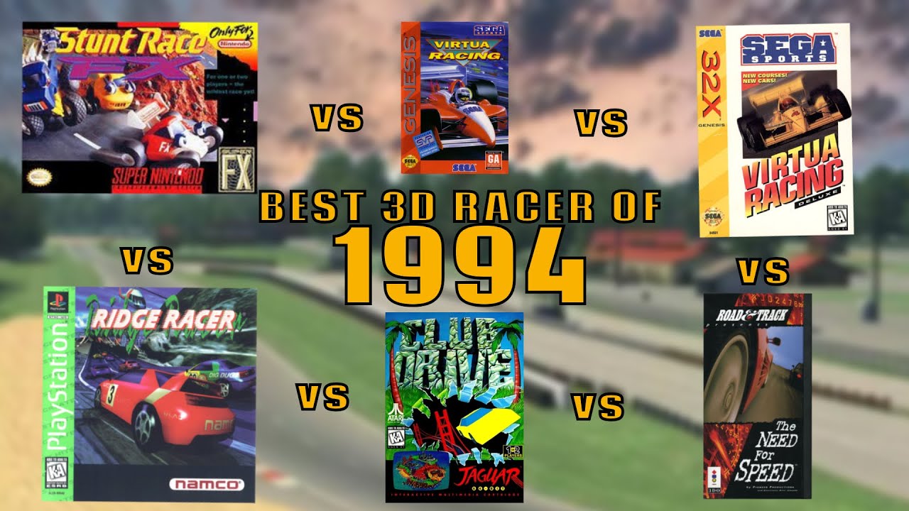 First Ever Car Racing Game The FIRST 3D Racing Games EVER! - YouTube