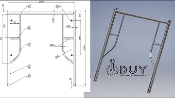 Thiết Kế Khung Kim Loại Khung Giàn Giao H Trong Xây Dựng Bằng Phần Mềm Inventor Pro