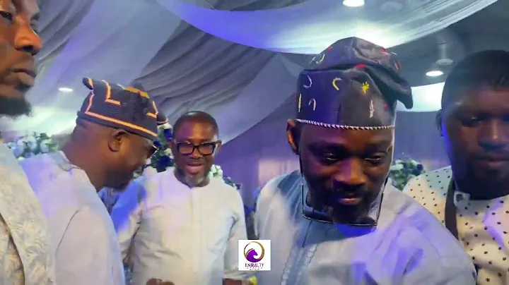 WASIU ALABI PASUMA ARRIVES THE WEDDING RECEPTION OF FILMMAKERS WASIU AND ENIOLA