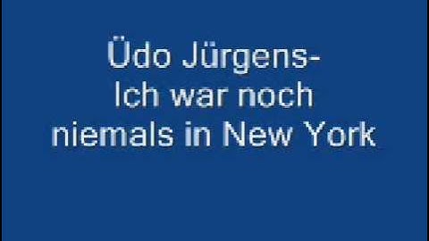 Ich war noch niemals in New York