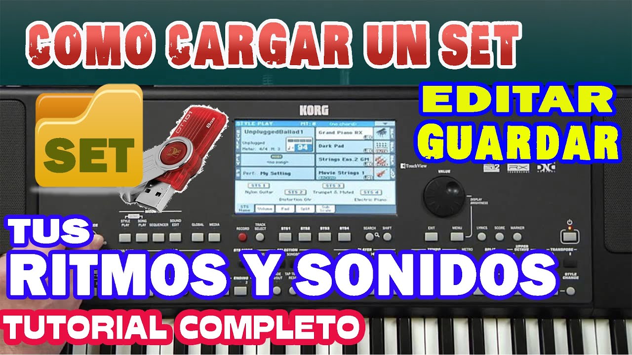 COMO CARGAR CORRECTAMENTE UN PAQUETE DE RITMOS - EDITARLO Y GUARDARLO EN KORG PA600 PA700