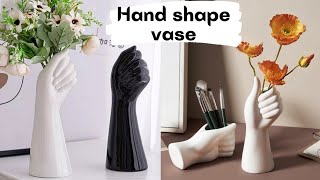 Hand Vase/Modern Home decor/Sculpture/art and craft/CreativeCat/clay craft/Home decor Vase