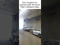 Two mangled cars spotted under the Sarita Vihar underpass today #road #cars  #delhi
