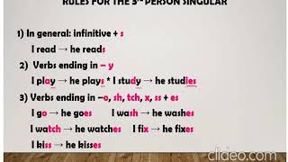 Class 4 - english grammar simple present tense