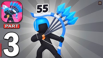 Merge Archers: Bow and Arrow - Gameplay Walkthrough Part 3 - Castle Upgrade (Android, iOS)