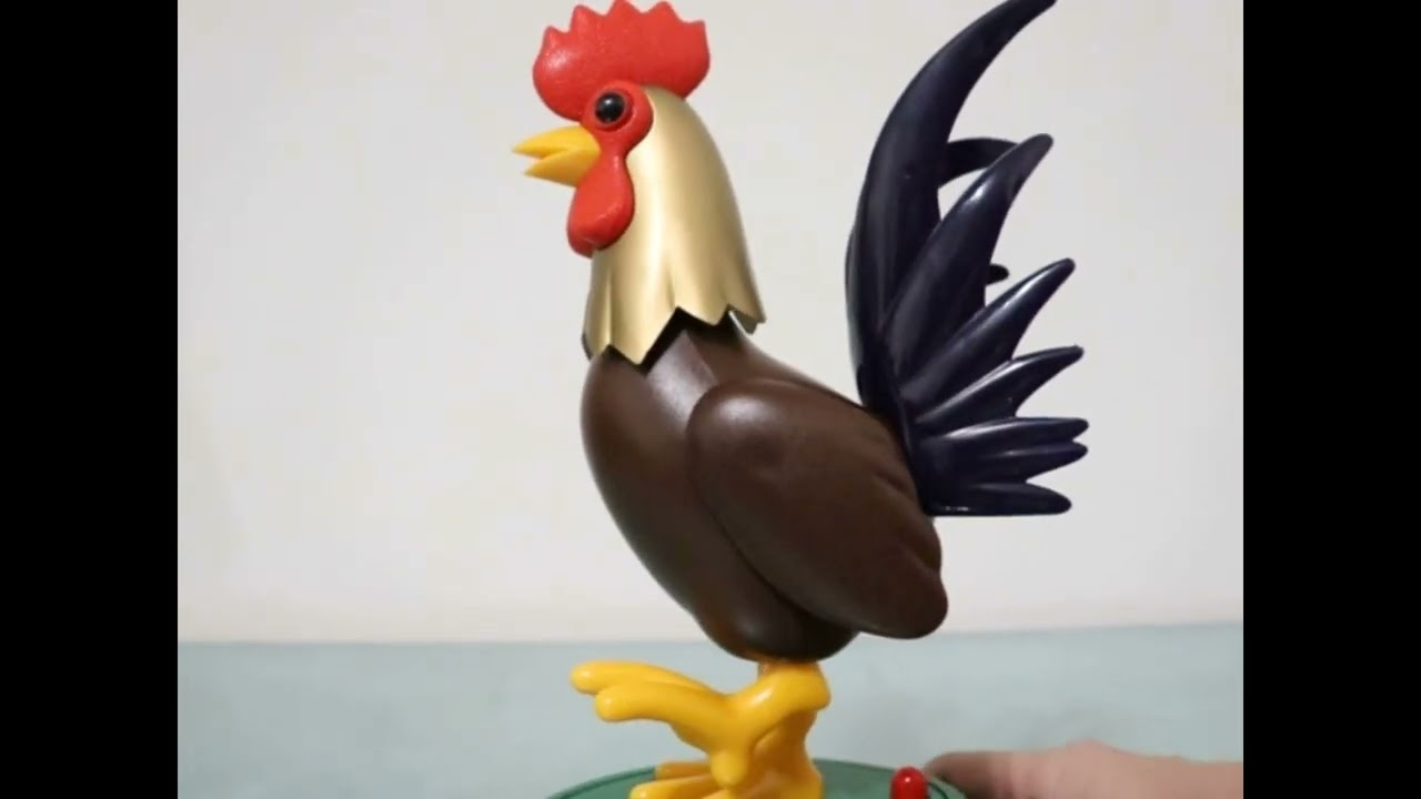 MOTION! Alarm Top Clock Mantel Vintage 1970s ANIMATED Sound Extremely RARE! Rooster