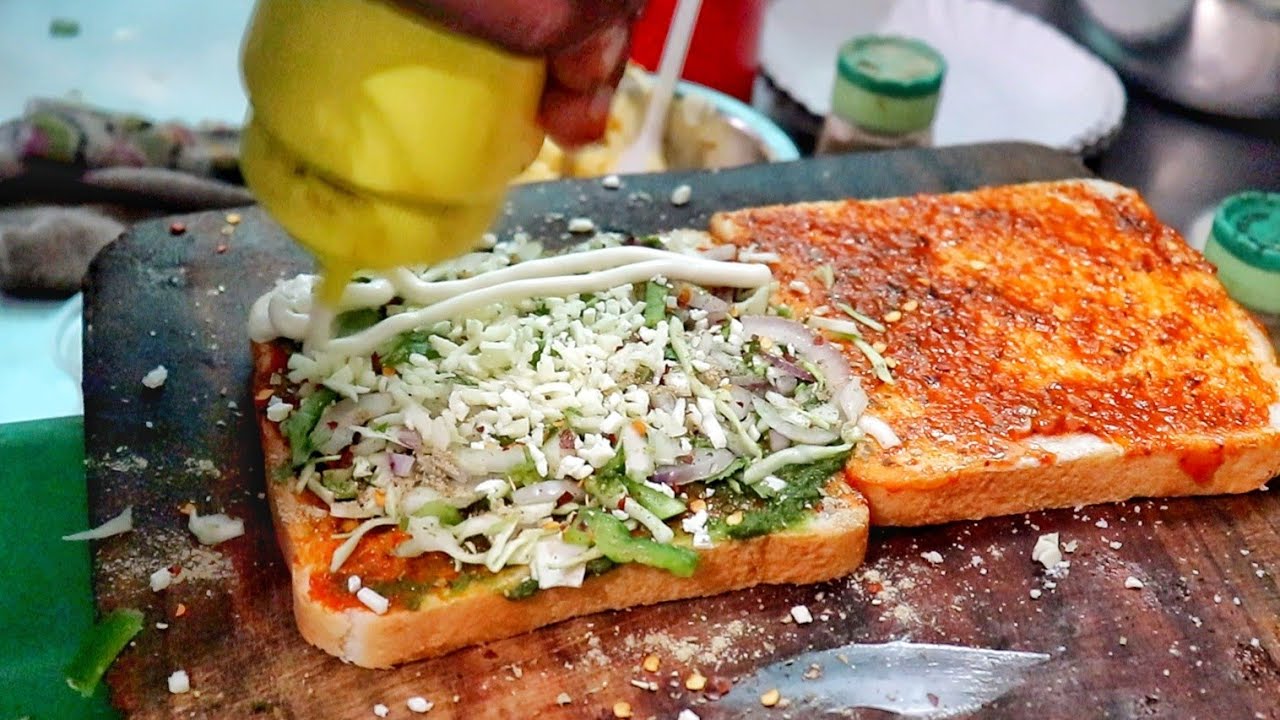 Mumbai Style Cheese Mayo Club Sandwich Making | 2 Layer Sandwich | Indian Street Food | Street Food Fantasy