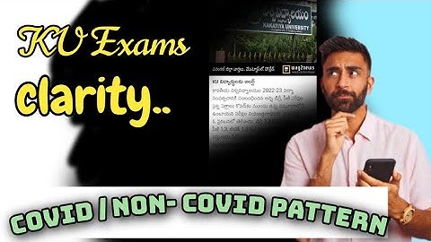 KU  Exams pattern Clarity || Degree 3rd & 5th sem exams clarity || KU flash news clarity