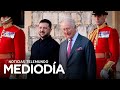Volodymyr Zelenskyy se reúne con el rey Carlos III y otros líderes europeos | Noticias Telemundo