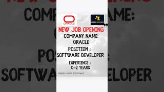 Oracle hiring software developer | Day 14 #jobupdate #hiring #hiringnow #java #dsa #javascript