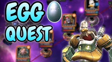 EGG EVENT QUEST: ALL FIGHTS! EGG-TERNITY OF PAIN? Egg-Celsior and Eggs-pert Enemies! | Mcoc