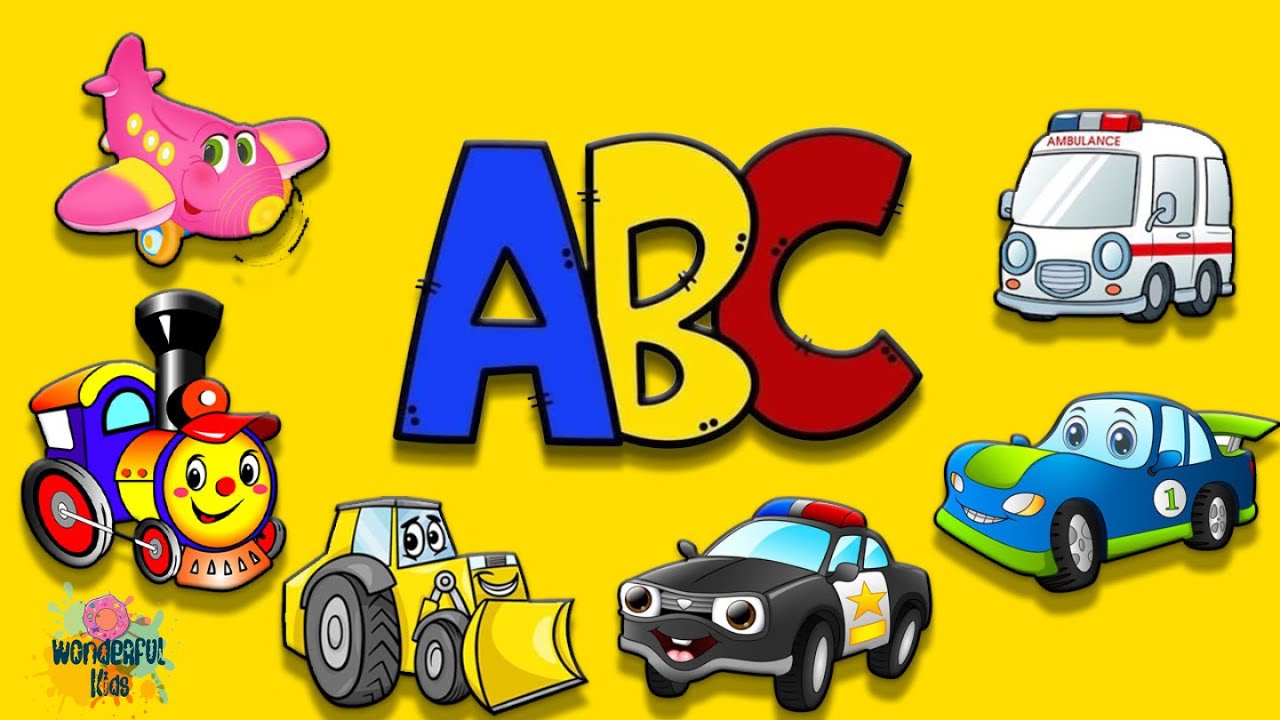 Vehicle ABC Learn Alphabet with Vehicles for Kids Wonderful kids