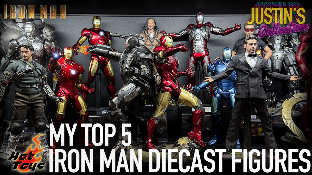 Top 5 Hot Toys Iron Man Diecast 1/6 Scale Figures - YouTube