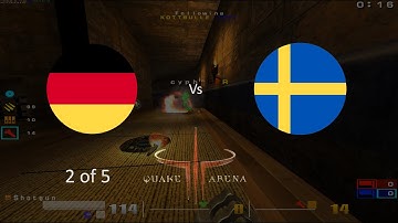Germany vs Sweden Quake 3 Arena CTF q3wcp1 2007-07-17 game 2 of 5
