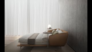 COMO First Class Bed design by Benwu Studio