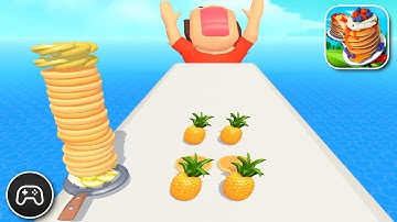 Pancake Run - Gameplay Walkthrough Part 19 - Basic Solution Levels 203-206 (iOS, Android)