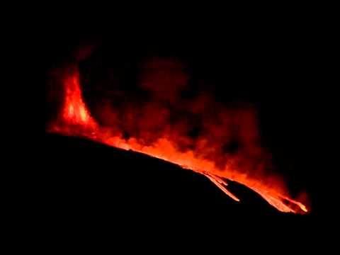 The 12-13 January 2011 lava fountain of Etna (part 3: view from home)