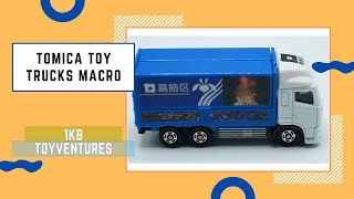 Tomica Diecast Toy Trucks Close-up (Macro) Footage