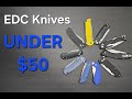Save money with these edc knives UNDER $50!!!!!!