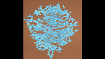 Cinema 4d,fish moving in swarmp