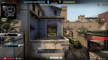 FsK 2 v 4 with 4 one tap with P2000 on de_mirage ESEA A-