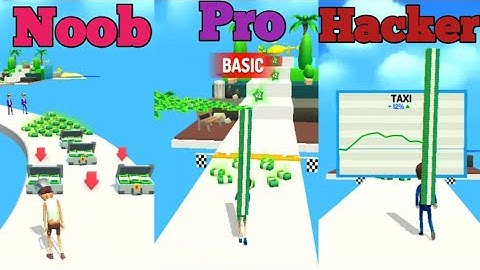 Noob vs Pro vs Hacker in Investment run game । All levels ( level 3-4 )