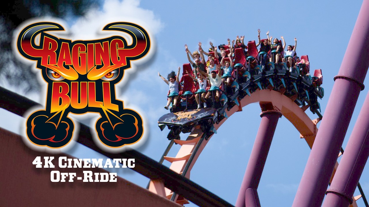 Raging Bull 4K Cinematic Off-Ride - 2024 Six Flags Great America