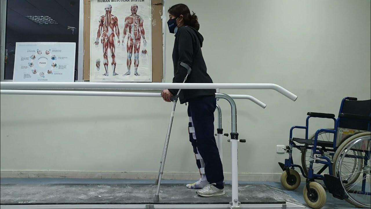 Gait Training with Crutches between Parallel Bars YouTube