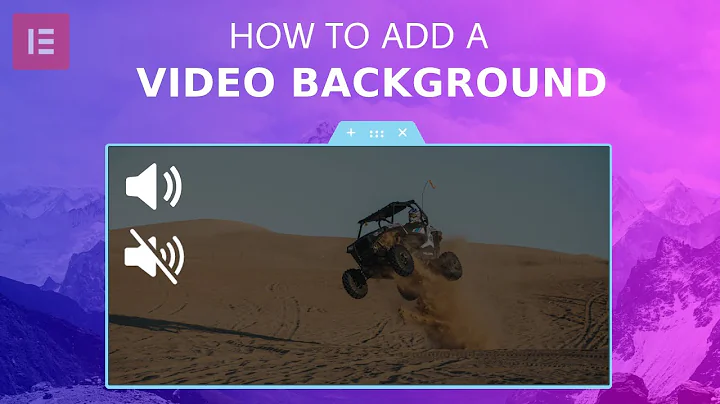 How To Add Video Background to Your Website - Elementor Tutorial | Background Videos with Sound