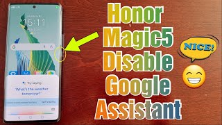 Honor Magic 5 Lite How to Disable Annoying Google Assistant Button| Turn Off Google Voice Assistant screenshot 5