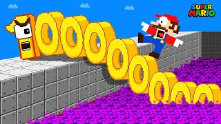 Wonderland: BIG NUMBERS | Mario Falls Into The Poisoned Maze Mix Level up | Game Animation