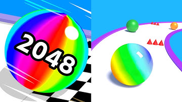 Ball Run 2048 Vs Epic Ball Run 3D All Level Gameplay | Android , iOS