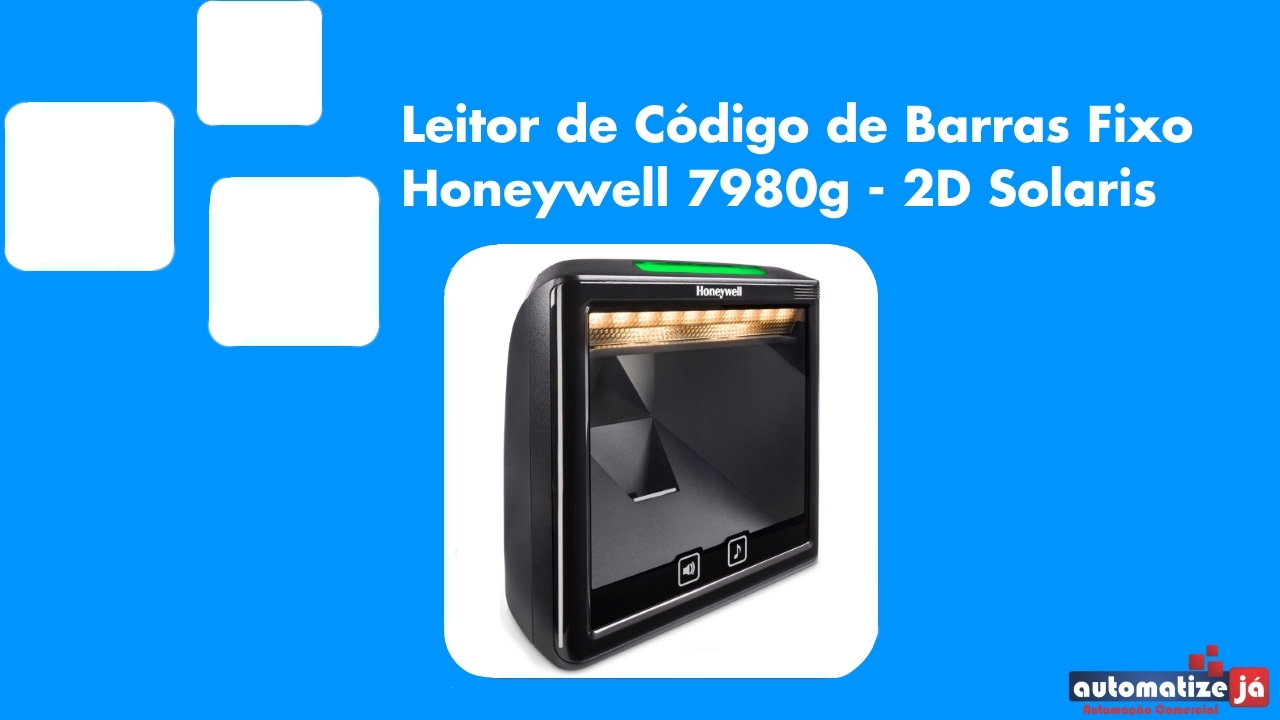 Leitor de Código de Barras Fixo Honeywell 7980g - 2D Solaris