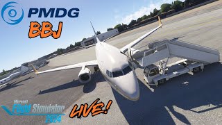 MSFS 2024 | LIVE! - PMDG BBJ | KMDW - KOMA | SayIntentions AI