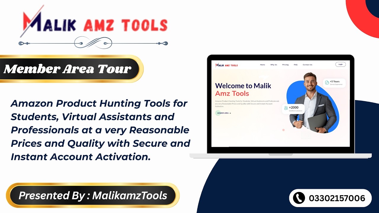 Malik Amz Tools Member Area Tour - YouTube