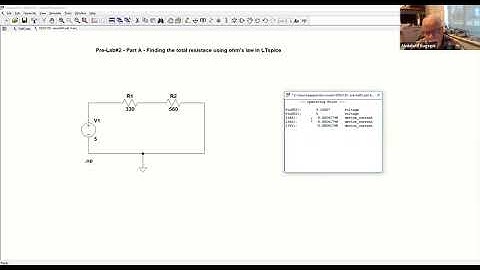 EEn2130 Pre-Lab#2 - Part A (LTspice tutorial on Ohm