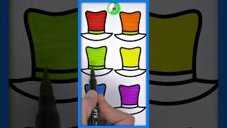 Hat Coloring Videos #shorts @AKINART