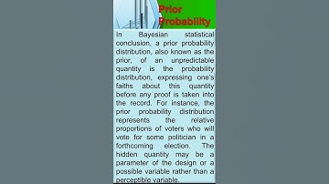 B. Statistics/ Prior Probability Distribution
