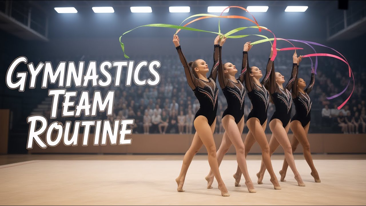 Rhythmic Gymnastics Team Ribbon Performance✨