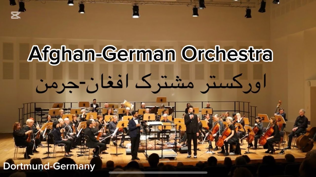 Afghan-German Orchestra performance.اجرا کنسرت افغان جرمن