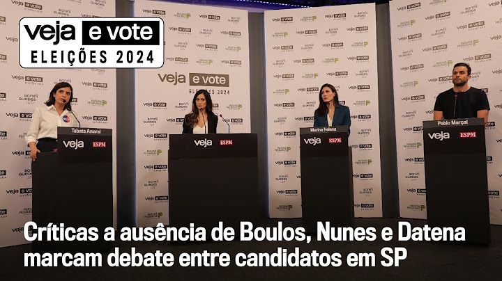 Trio que lidera pesquisas não comparece ao debate de VEJA em São Paulo | VEJA e Vote