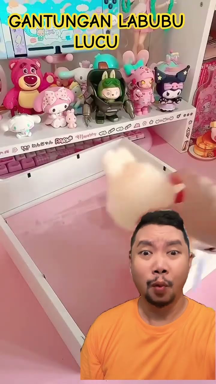 GANTUNGAN LABUBU MENGGEMASKAN!!!?? #cute #unboxing #shopping #labubu #shorts